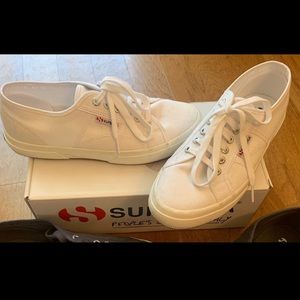 Superga White Canvas Sneakers
